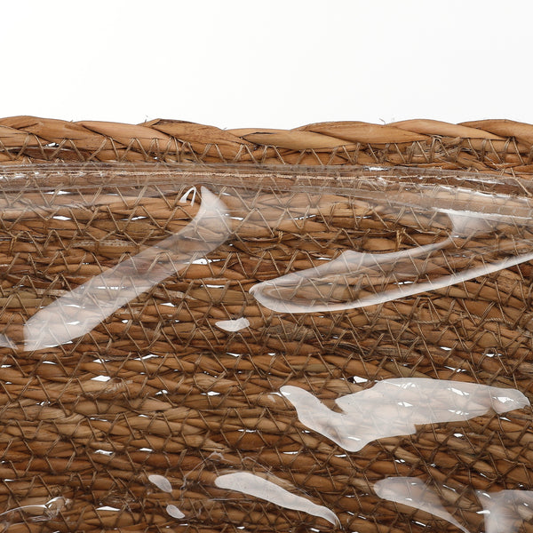 Vtwonen Mica Decorations Atlantic Plantenmand - Set Van 3 - H16 X Ø16 Cm - Zeegras - Lichtbruin