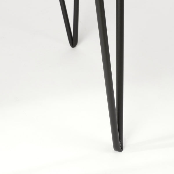 Vtwonen Mica Decorations Blom Plantenstandaard - L25 X B25 X H38 Cm - Metaal - Zwart