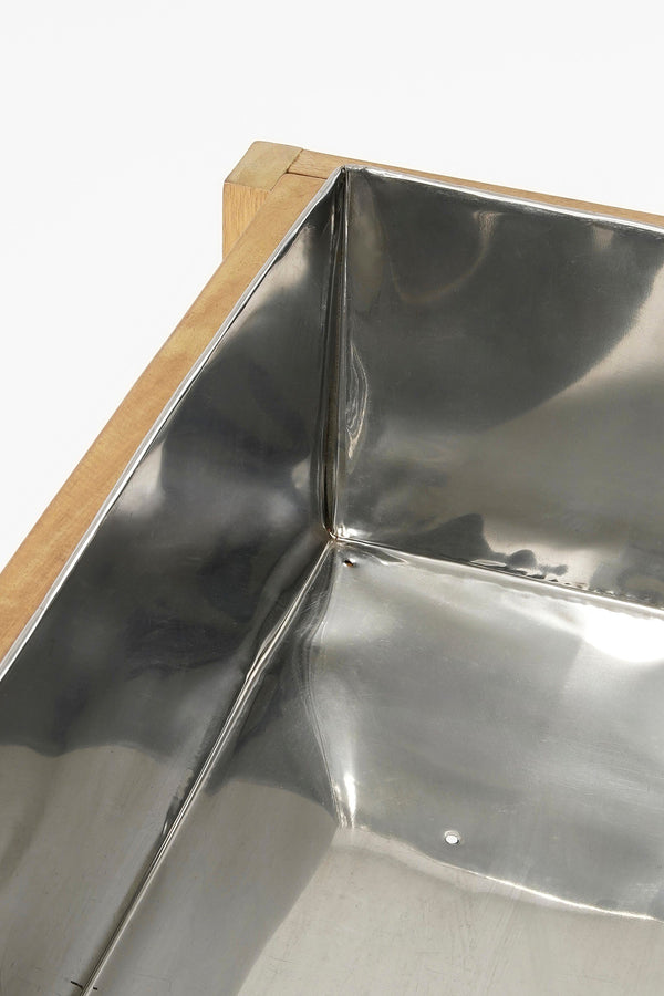 Vtwonen Mica Decorations Glenwood Plantenbak Rechthoek Voor Buiten - L70 X B30 X H75 Cm - Acaciahout - Bruin