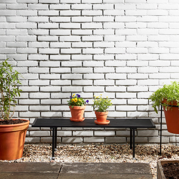 Vtwonen Mica Decorations Greenrax Plantentafel - L118 X B38 X H36 Cm - Metaal - Zwart