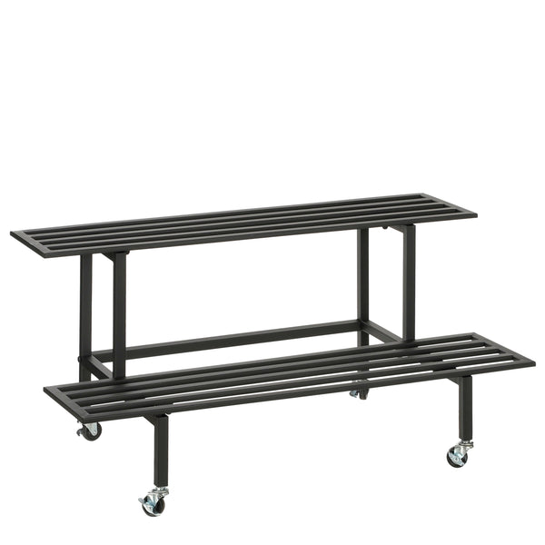 vtwonen Mica Decorations Greenrax Plantentafel - L90 x B44 x H42 cm - Metaal - Zwart