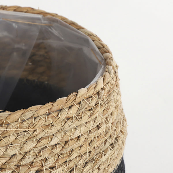 Vtwonen Mica Decorations Jorck Plantenmand - Set Van 3 - H24 X Ø26 Cm - Zwart