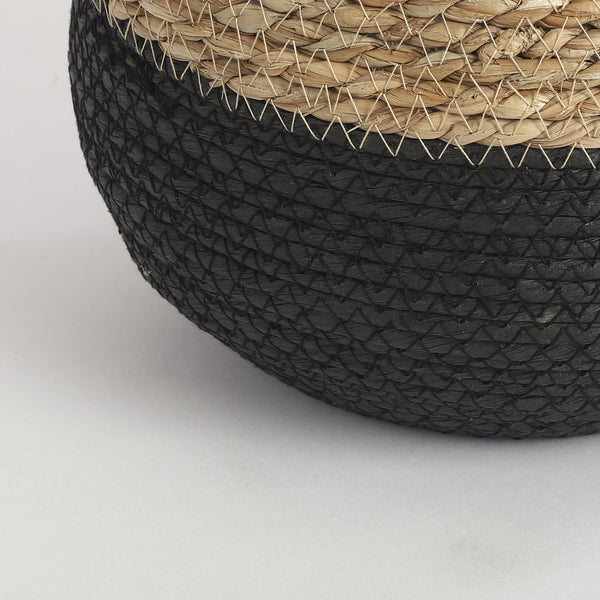 Vtwonen Mica Decorations Jorck Plantenmand - Set Van 3 - H24 X Ø26 Cm - Zwart