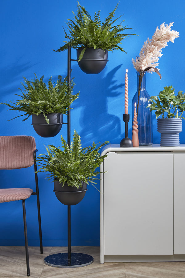 Vtwonen Mica Decorations Plantenhouder - L40 X B33 X H140 Cm - Zwart