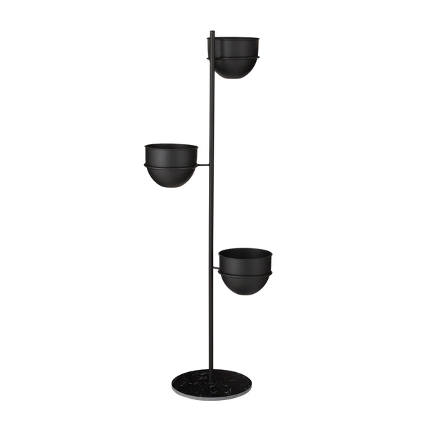 vtwonen Mica Decorations Plantenhouder - L40 x B33 x H140 cm - Zwart