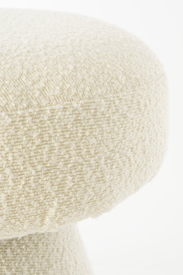Vtwonen Mica Decorations Poef - H46 X Ø49 Cm - Off White