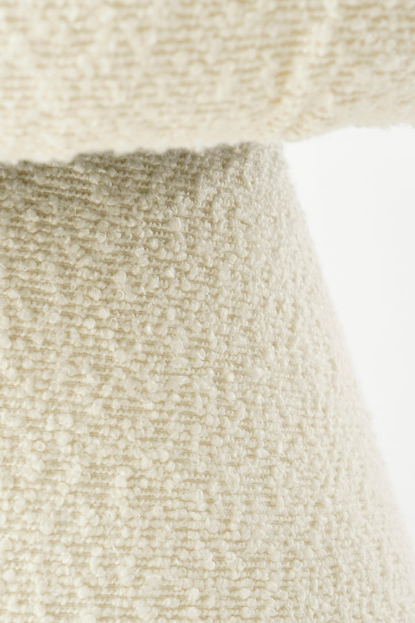 Vtwonen Mica Decorations Poef - H46 X Ø49 Cm - Off White