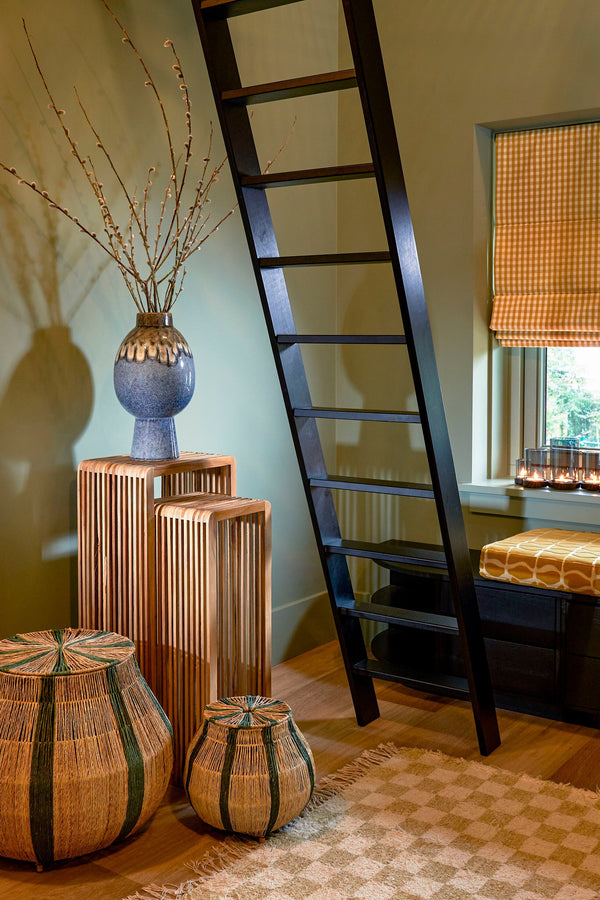 Vtwonen Mica Decorations Yonker Plantentafel - Set Van 2 - L35 X B25 X H80 Cm - Gerecycled Hout - Bruin