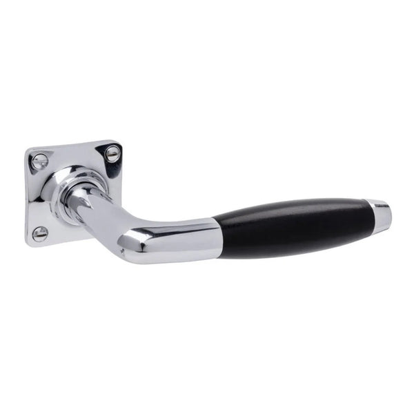 Vtwonen MooideurBeslag Deurklink Klassiek Geveerd - Glanzend Nikkel - Wc Slot - Vierkant