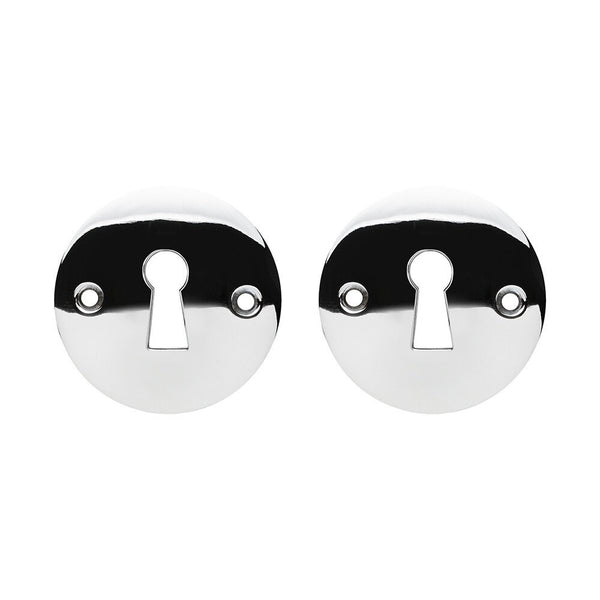 Vtwonen MooideurBeslag Deurklink Klassiek Geveerd - Glanzend Nikkel - Sleutelrozet - Rond