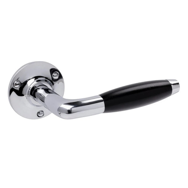 Vtwonen MooideurBeslag Deurklink Klassiek Geveerd - Glanzend Nikkel - Cilinderrozet - Rond