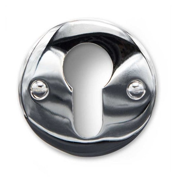 Vtwonen MooideurBeslag Deurklink Klassiek Geveerd - Glanzend Nikkel - Cilinderrozet - Rond