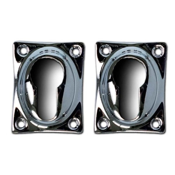 Vtwonen MooideurBeslag Deurklink Klassiek Geveerd - Glanzend Nikkel - Cilinderrozet - Vierkant