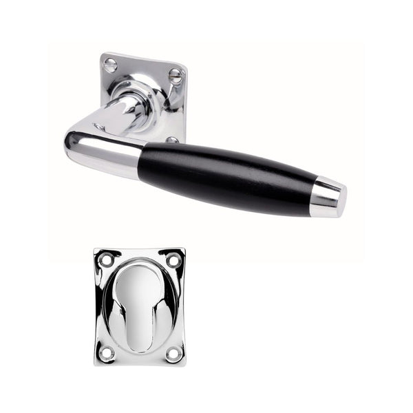 vtwonen MooideurBeslag deurklink Klassiek geveerd - glanzend nikkel - cilinderrozet - vierkant