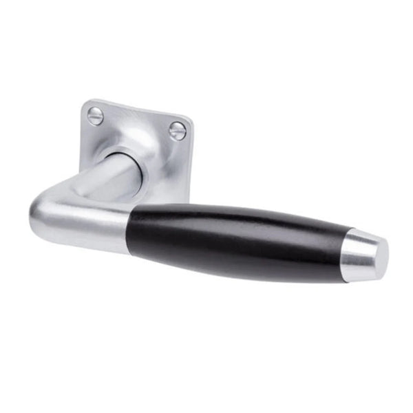 Vtwonen MooideurBeslag Deurklink Klassiek Geveerd - Mat Nikkel - Sleutelrozet - Vierkant