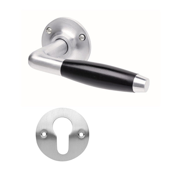 vtwonen MooideurBeslag deurklink Klassiek geveerd - mat nikkel - cilinderrozet - rond