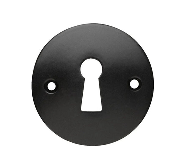 Vtwonen MooideurBeslag Deurklink Klassiek Geveerd - Mat Zwart - Sleutelrozet - Rond