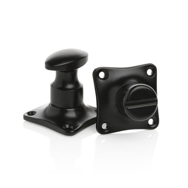 Vtwonen MooideurBeslag Deurklink Klassiek Geveerd - Mat Zwart - Wc Slot - Vierkant