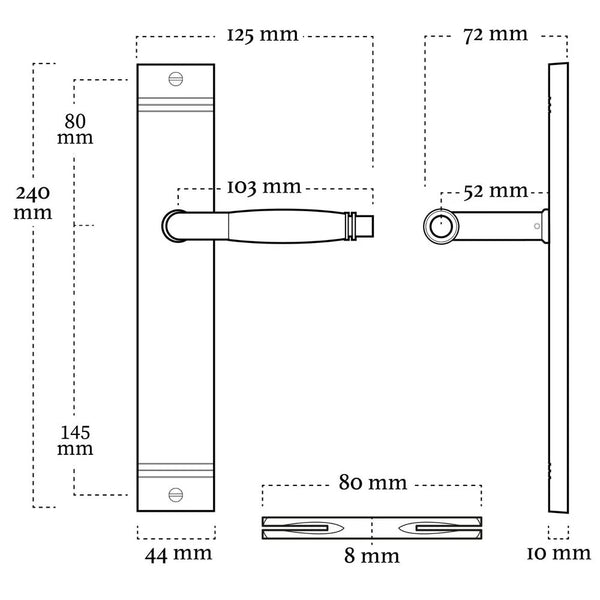 Vtwonen MooideurBeslag Deurklink Retro - Schild - Mat Nikkel