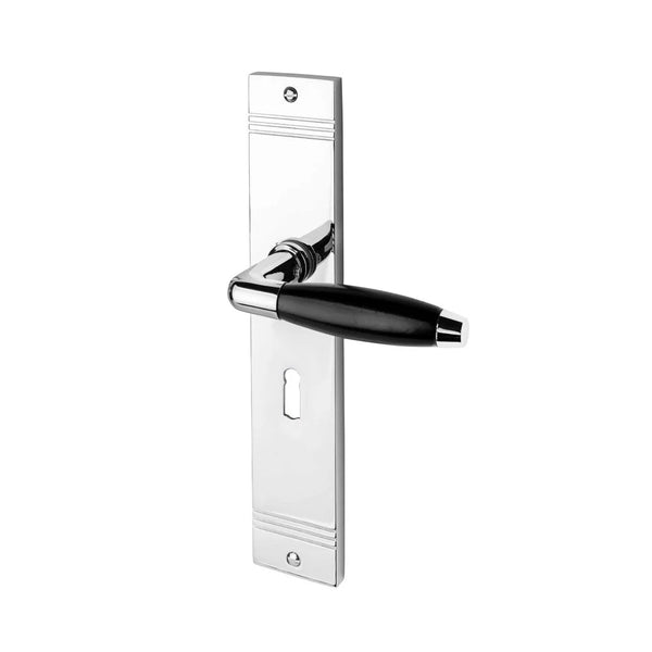 Vtwonen MooideurBeslag Deurklink Retro - Sleutelgat - Glanzend Nikkel