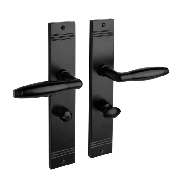 Vtwonen MooideurBeslag Deurklink Retro - Wc/badkamer Sluiting - Mat Zwart