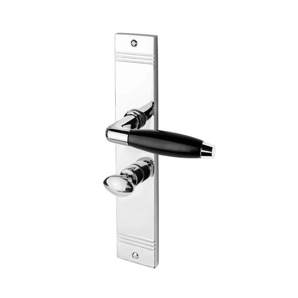 Vtwonen MooideurBeslag Deurklink Retro Wc - Wc/badkamer Sluiting - Glanzend Nikkel