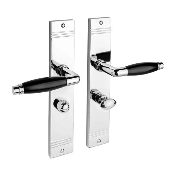 Vtwonen MooideurBeslag Deurklink Retro Wc - Wc/badkamer Sluiting - Glanzend Nikkel