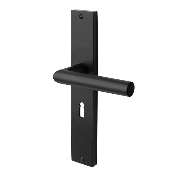 Vtwonen MooideurBeslag Ferro Deurklink Geveerd - Zwart - Sleutelopening