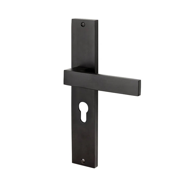 Vtwonen MooideurBeslag Lusso Deurklink Geveerd - Schild - Cilinderopening