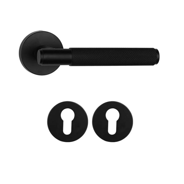 vtwonen MooideurBeslag Luxor deurklink geveerd - cilinderrozet - mat zwart