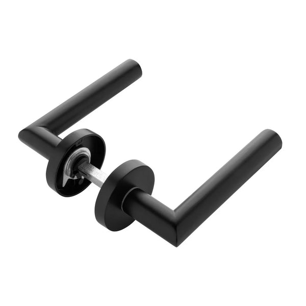 Vtwonen MooideurBeslag Modern Deurklink Geveerd - Mat Zwart