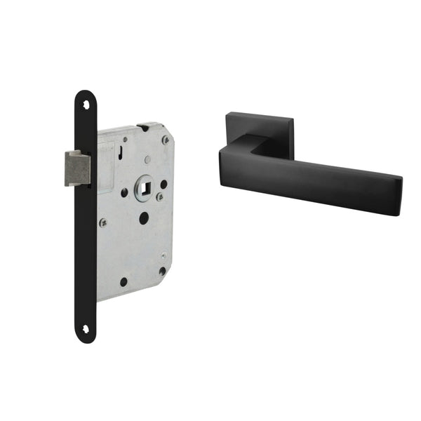 vtwonen MooideurBeslag Nova21 deurklink geveerd - mat zwart