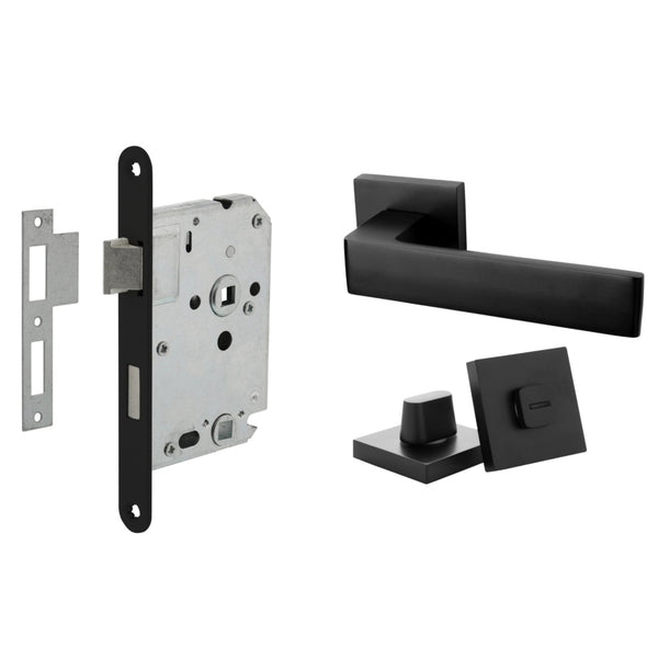 Vtwonen MooideurBeslag Nova21 Deurklink Geveerd - Wc/badkamer Slot - Binnenwerk