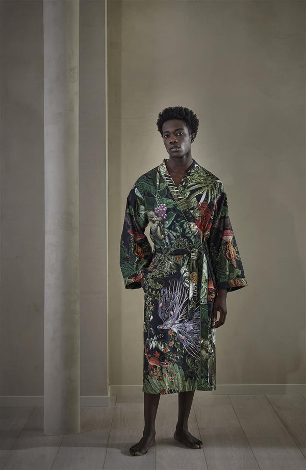 Vtwonen MOOOI Kimono Menagerie Kimono - L/xL Cm - Raven