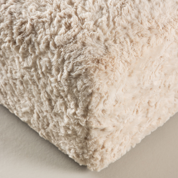 Vtwonen Nest Living Erla Vierkante Poef Schapenvacht - Beige