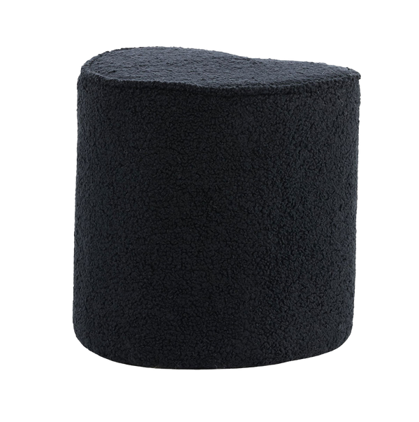 vtwonen Nest living Jilly Hartvormige Teddystof Kinderpoef Beige