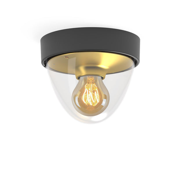 Vtwonen Nowodvorski Buitenlamp Nook - 1 Lichts - 18 X 15.5 Cm - Zwart - Goud