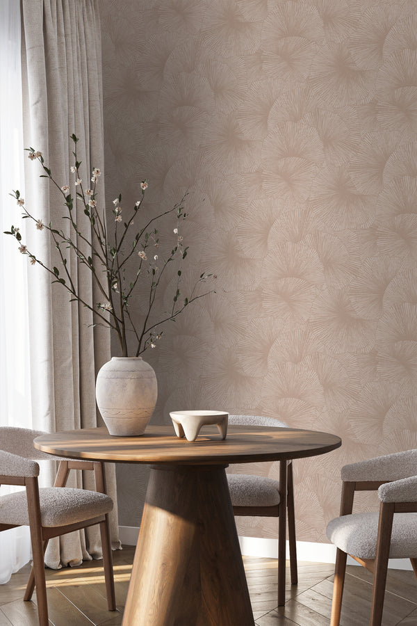 Vtwonen Origin Wallcoverings Behang 3D-motief Bladeren Oudroze - 50 X 900 Cm - 348009