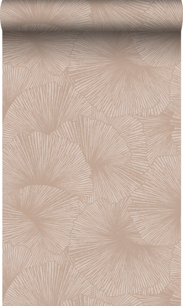 Vtwonen Origin Wallcoverings Behang 3D-motief Bladeren Oudroze - 50 X 900 Cm - 348009