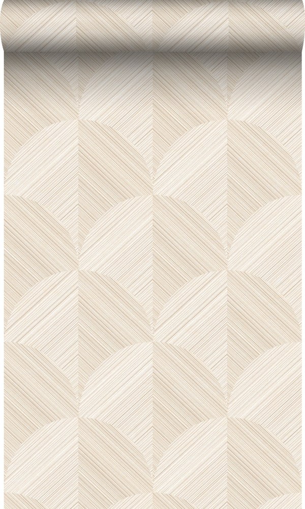 Vtwonen Origin Wallcoverings Behang 3D-motief Lichtbeige - 0.53 X 10.05 M - 347935