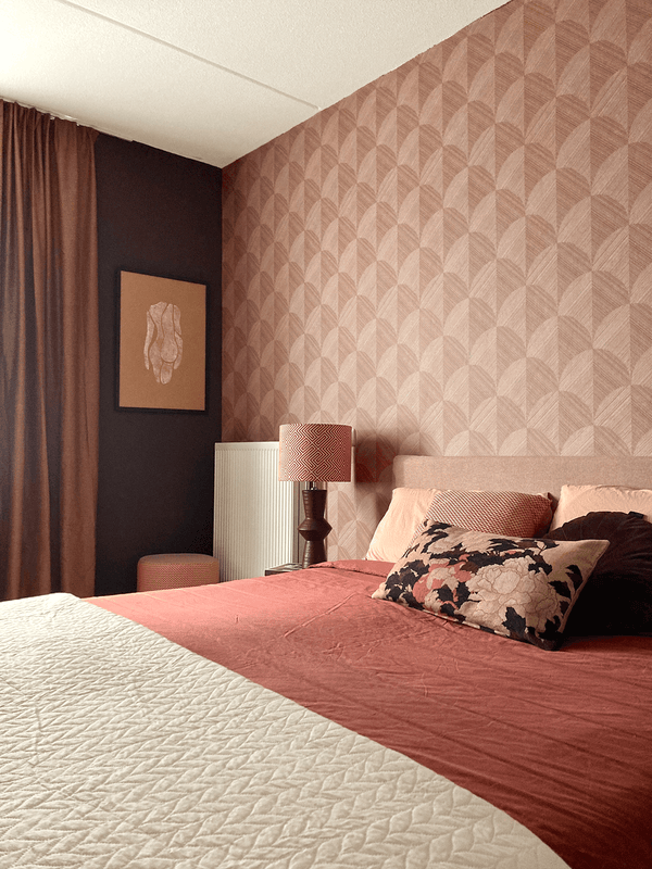 Vtwonen Origin Wallcoverings Behang 3D-motief Terracotta Roze - 0.53 X 10.05 M - 347937