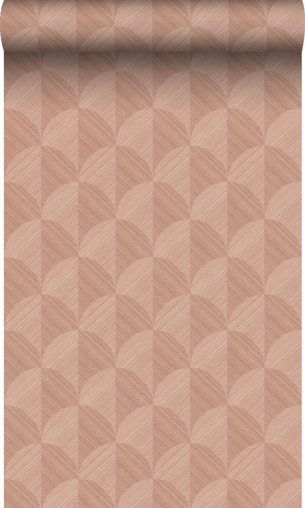 vtwonen Origin Wallcoverings behang 3D-motief terracotta roze - 50 x 900 cm - 347989