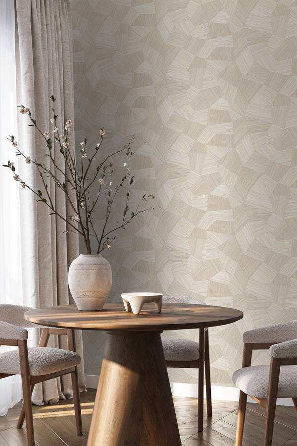 Vtwonen Origin Wallcoverings Behang Grafisch 3D Motief Gebroken Wit - 0.53 X 10.05 M - 347986
