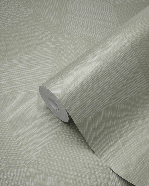 Vtwonen Origin Wallcoverings Behang Grafisch 3D Motief Licht Vergrijsd Groen - 0.53 X 10.05 M - 347984