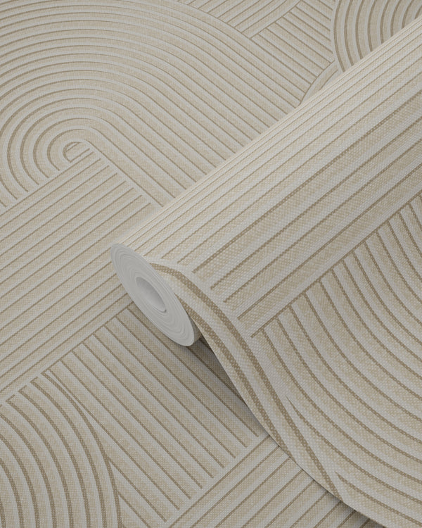 Vtwonen Origin Wallcoverings Behang Grafisch 3D Motief Zand Beige - 0.53 X 10.05 M - 348015