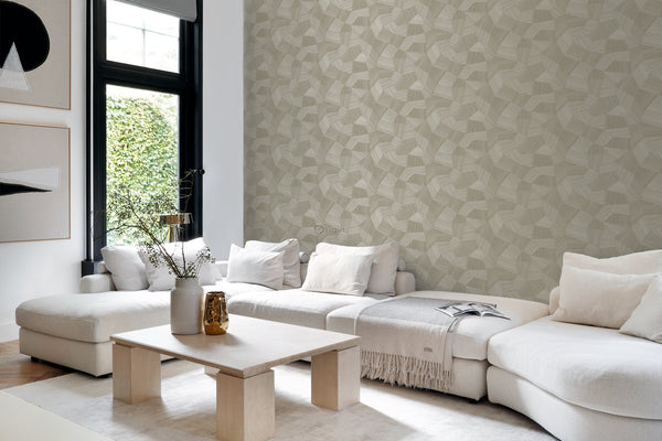 Vtwonen Origin Wallcoverings Behang Grafisch 3D Motief Zand Beige - 0.53 X 10.05 M - 347819