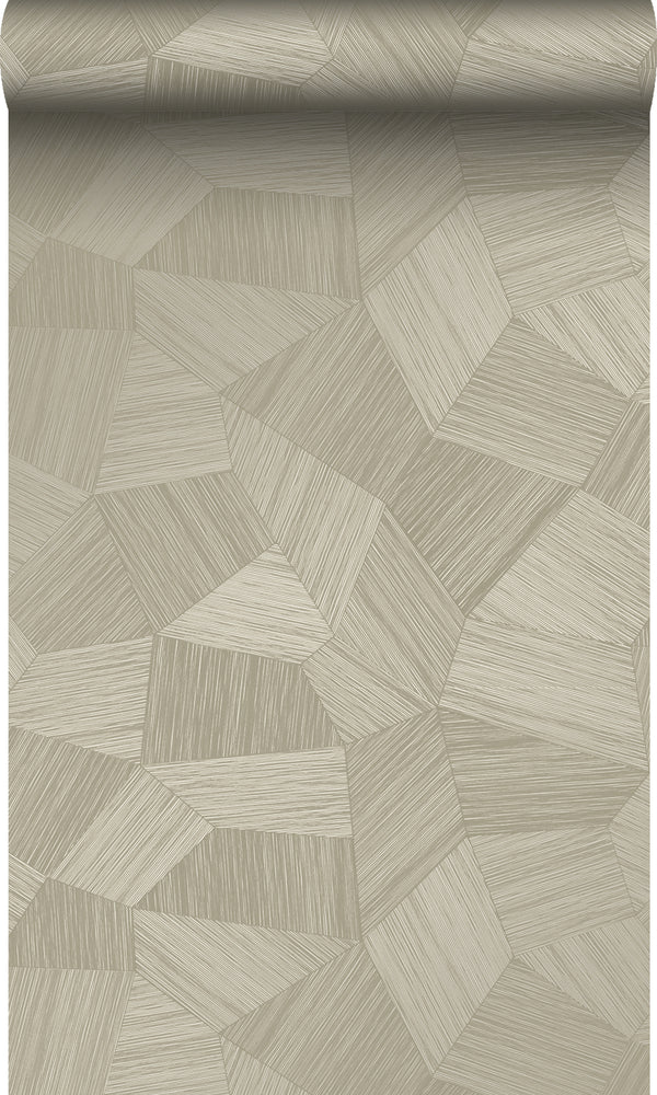 vtwonen Origin Wallcoverings behang grafisch 3D motief zand beige - 0.53 x 10.05 m - 347819