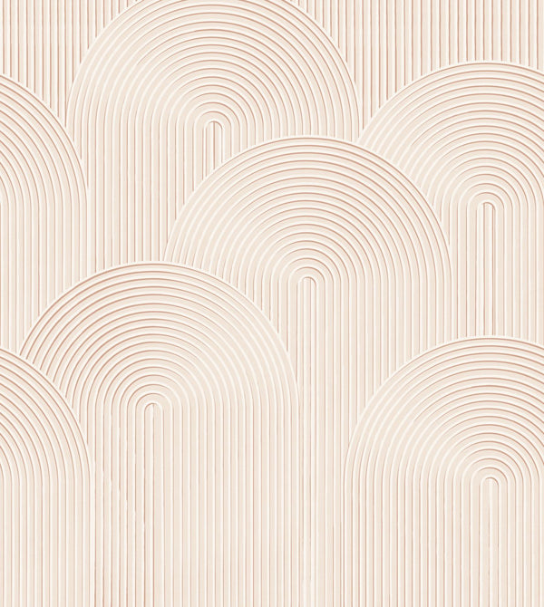 vtwonen Origin Wallcoverings fotobehang grafisch 3D motief licht crème beige - 2.5 x 2.79 m - 357331