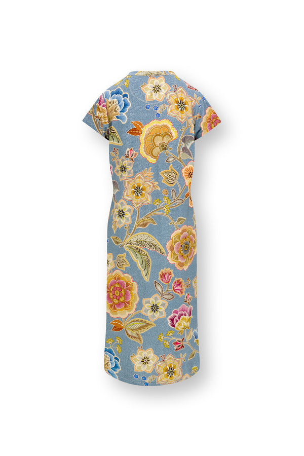 Vtwonen Pip Studio - Dalia Nachthemd - Dames - Matata - Blauw - XL