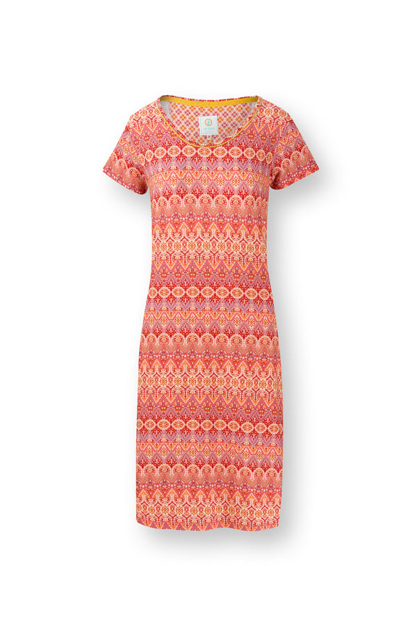 vtwonen Pip Studio - Daniela Nachthemd - Dames - Ashanti - Rood - XXL